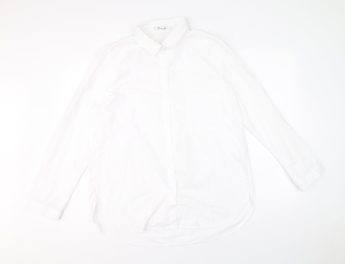 Mens UK Collar Size XL Cong Fan Smart White  Dress Shirt