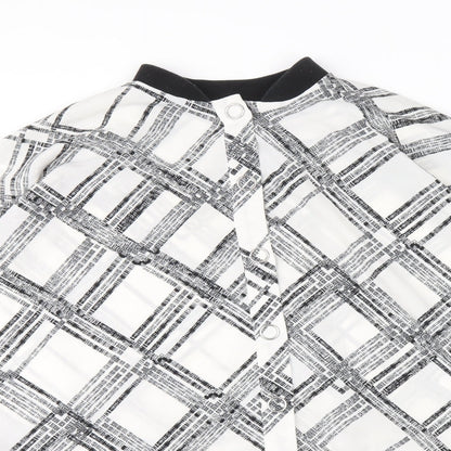 Womens UK Size 10 River Island White Basic Blouse