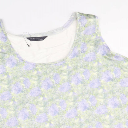 Womens UK Size 24 Marks and Spencer Multicoloured Basic Tank
