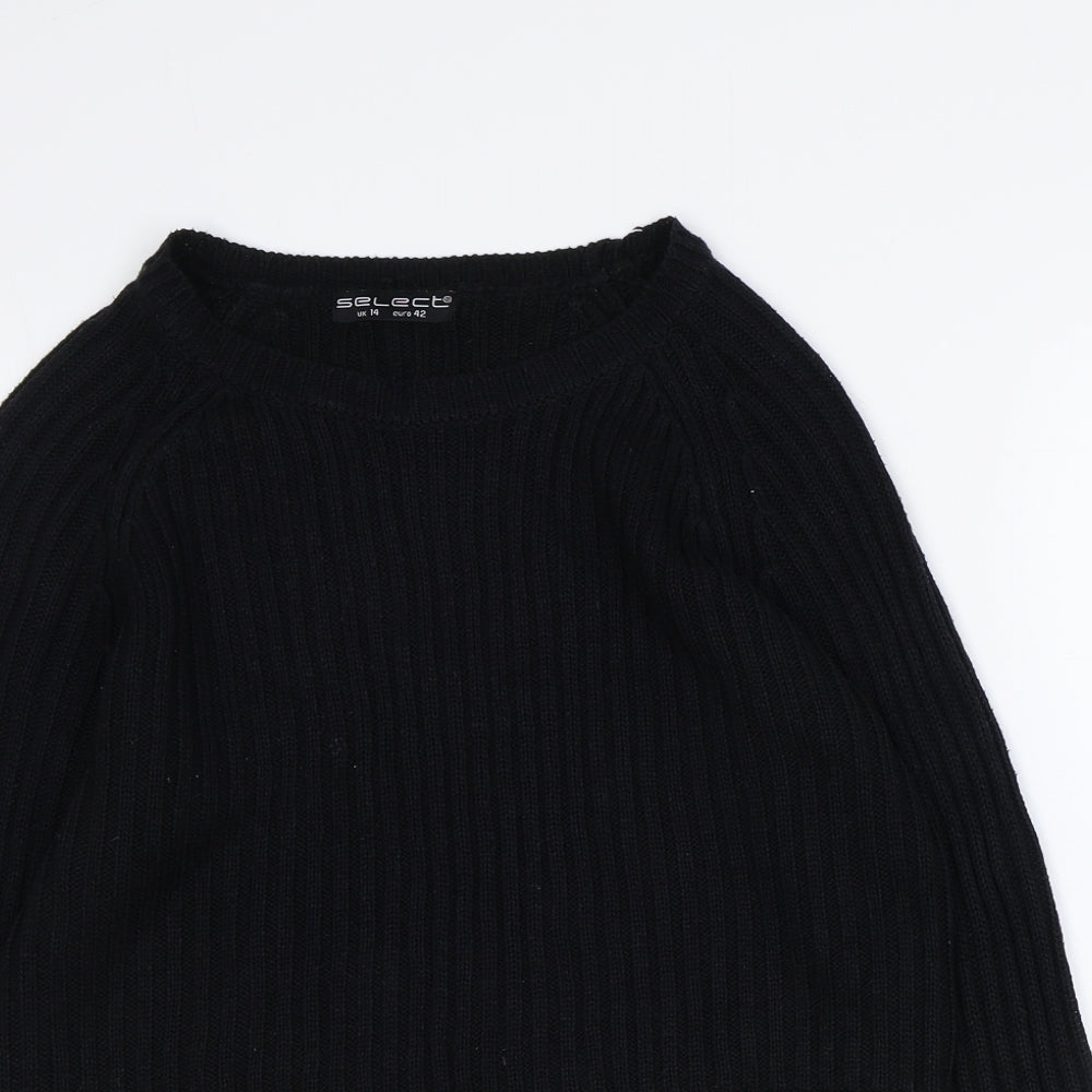 Womens UK Size 14 Select Black Pullover Jumper