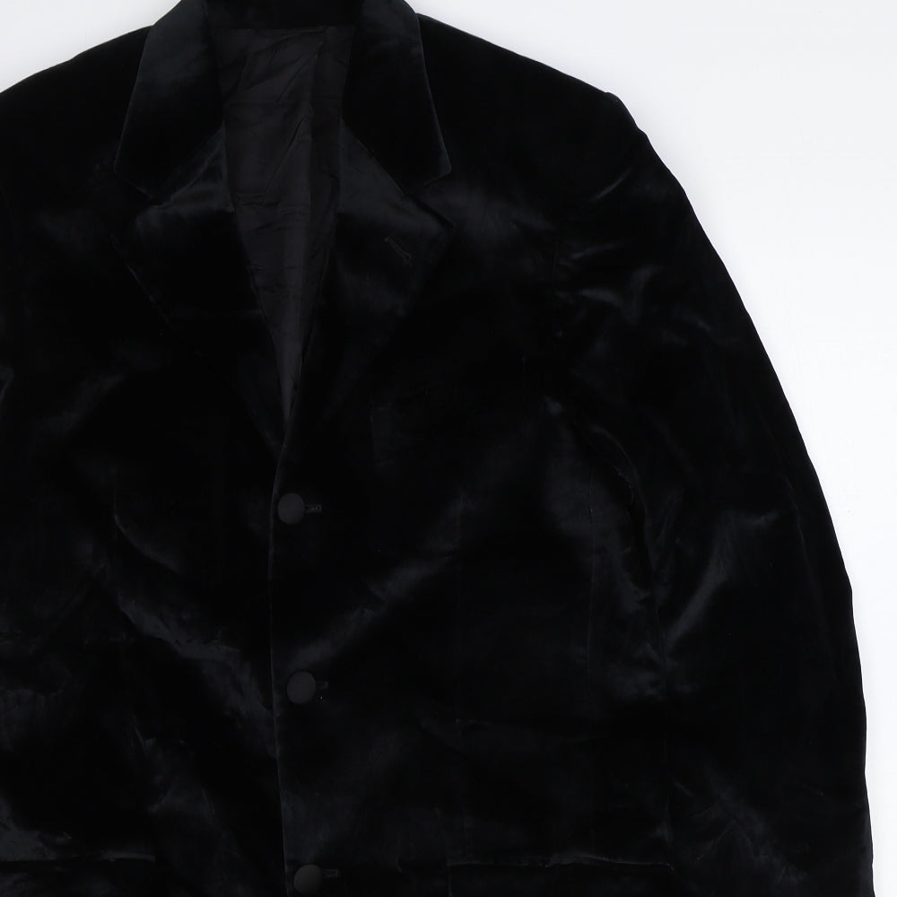 Mens UK Size 36 Masterhand Regular Black Suit Jacket