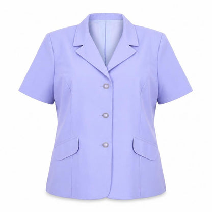 Victoria Taylor Womens Blue Polyester Jacket Suit Jacket Size 18