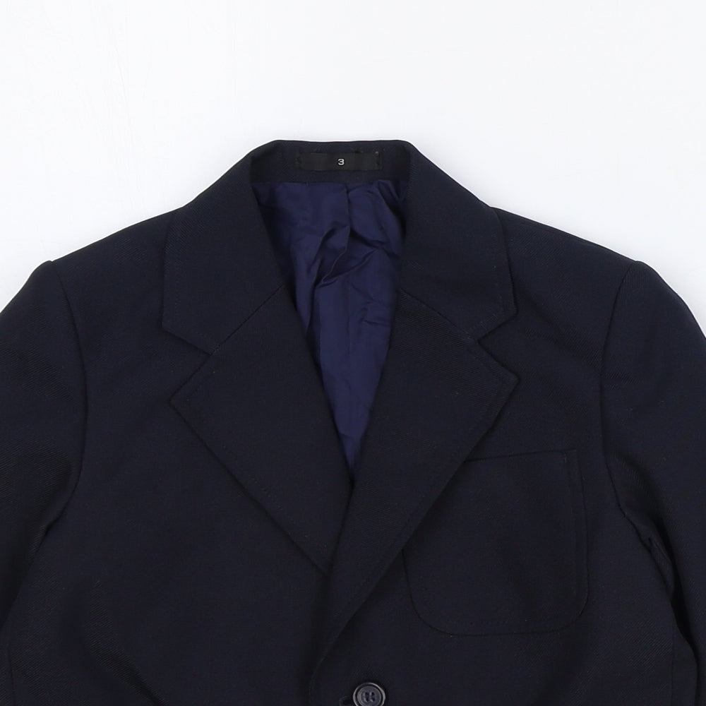 Truetex Boys Blue Jacket Blazer Size 3XL Button