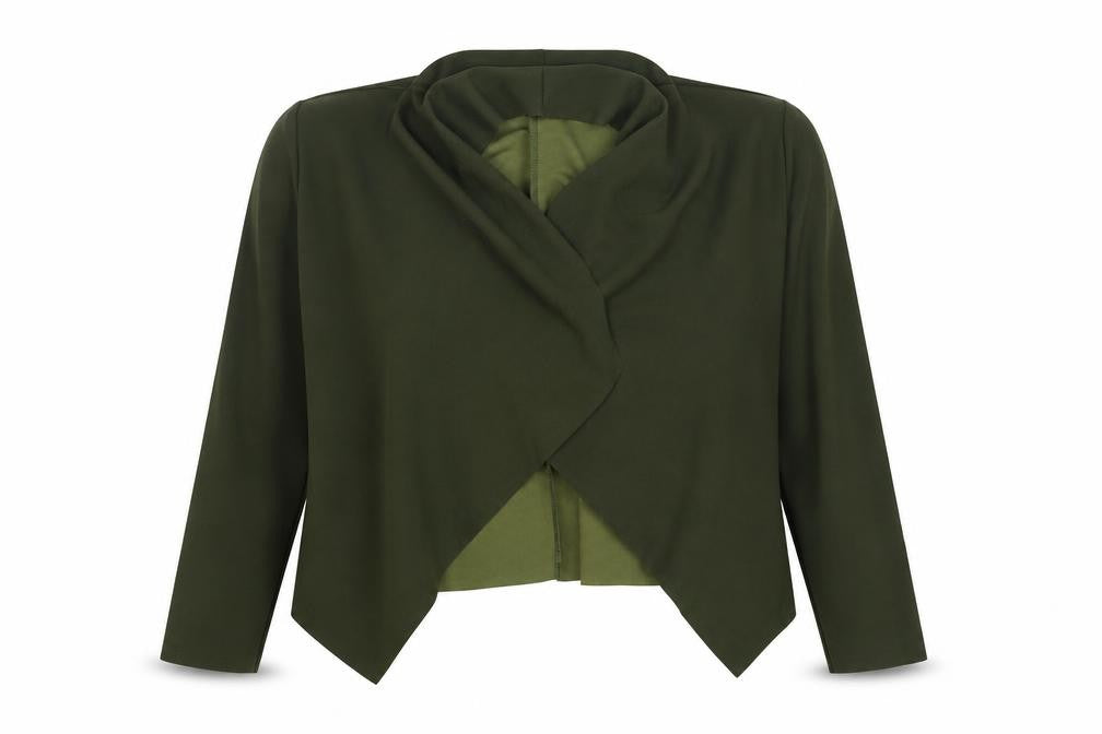 Womens UK Size L SheIn Green Shrug Jumper