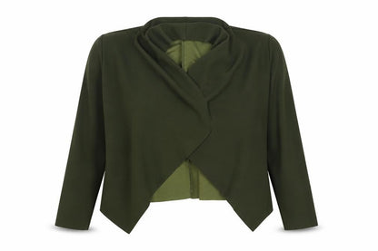 Womens UK Size L SheIn Green Shrug Jumper
