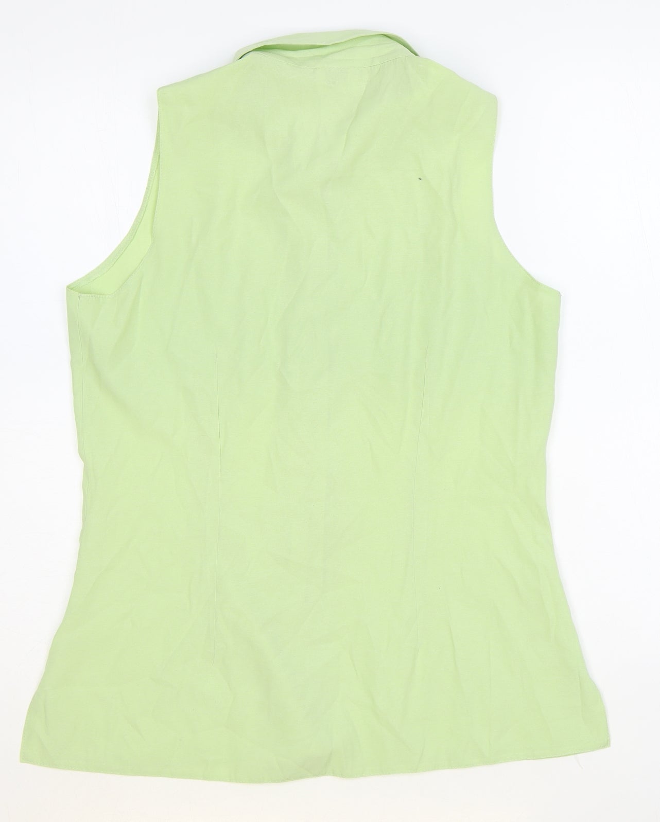 Womens UK Size 14 Select Green Basic Button-Up