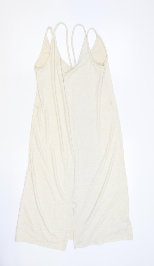 Gap Womens Beige Polyester Tank Dress Size S Sweetheart Pullover