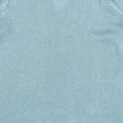 For Women Womens Blue V-Neck Acrylic Pullover Jumper Size 12