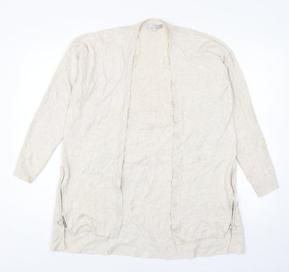 Womens UK Size 14 Red Herring Beige Cardigan Jumper