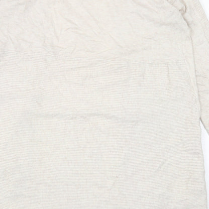 Womens UK Size 14 Red Herring Beige Cardigan Jumper
