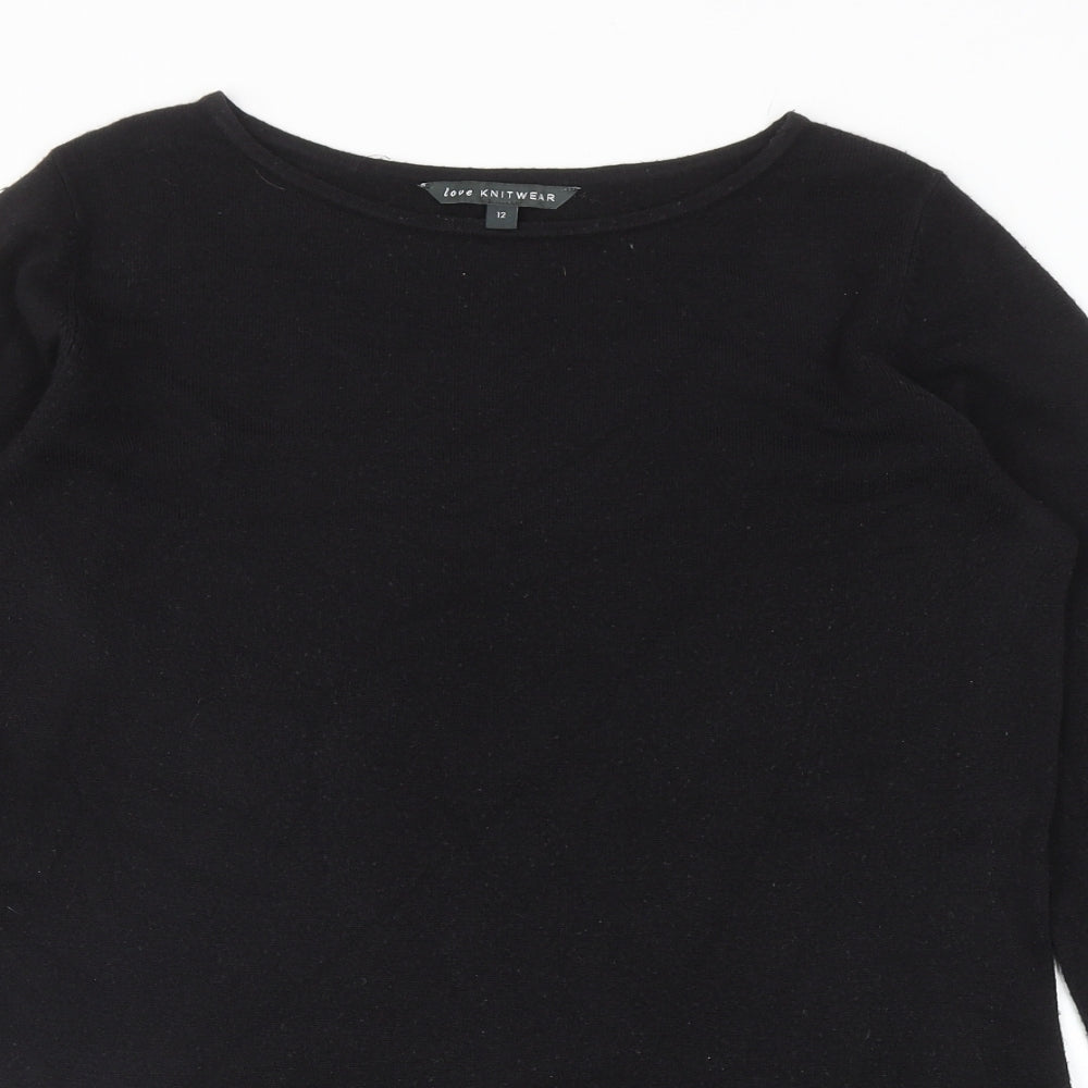 Womens UK Size 12 Bonmarché Black Pullover Jumper