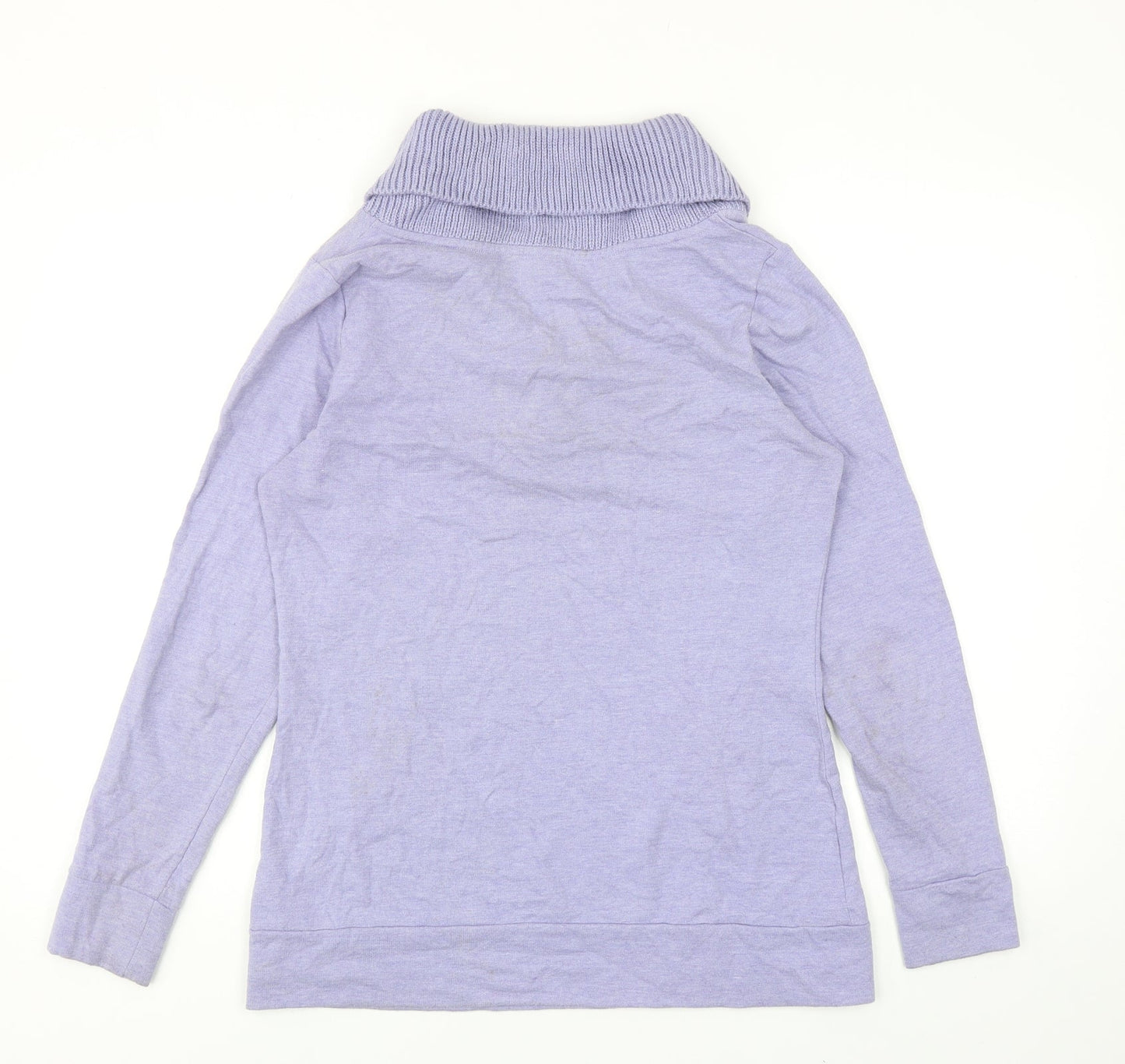 Merona Womens Purple Cotton Pullover Sweatshirt Size S Pullover