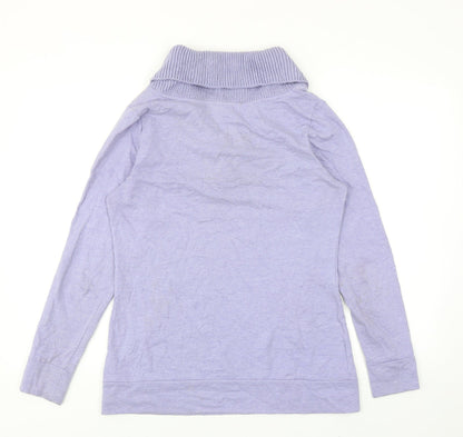 Merona Womens Purple Cotton Pullover Sweatshirt Size S Pullover