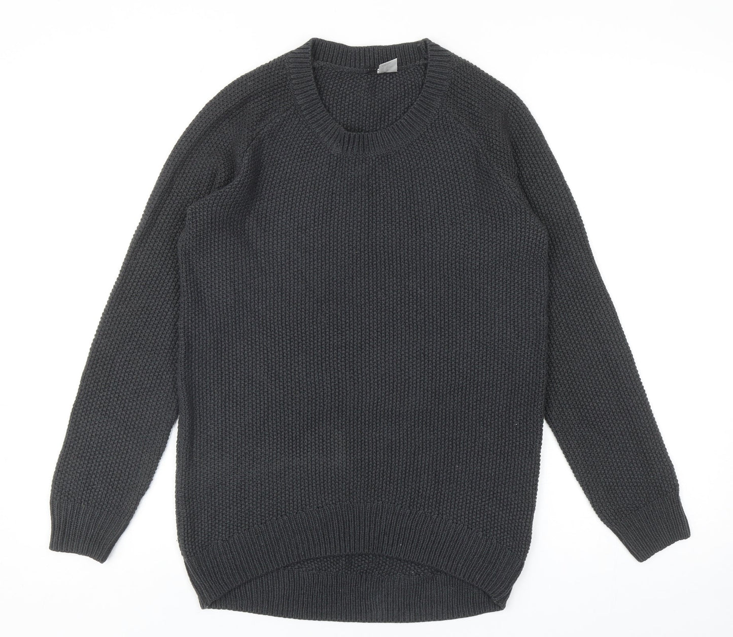 Womens UK Size XS Preworn Grey Pullover Jumper