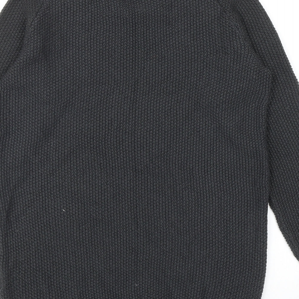 Womens UK Size XS Preworn Grey Pullover Jumper