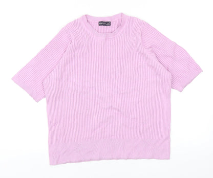 Womens UK Size 16 Marks and Spencer Purple Basic T-Shirt