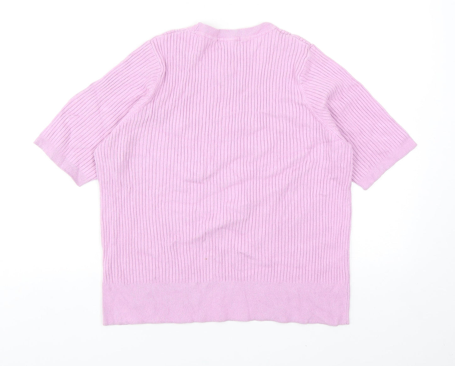 Womens UK Size 16 Marks and Spencer Purple Basic T-Shirt