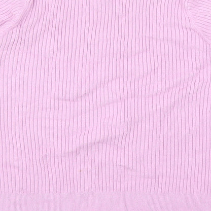 Womens UK Size 16 Marks and Spencer Purple Basic T-Shirt