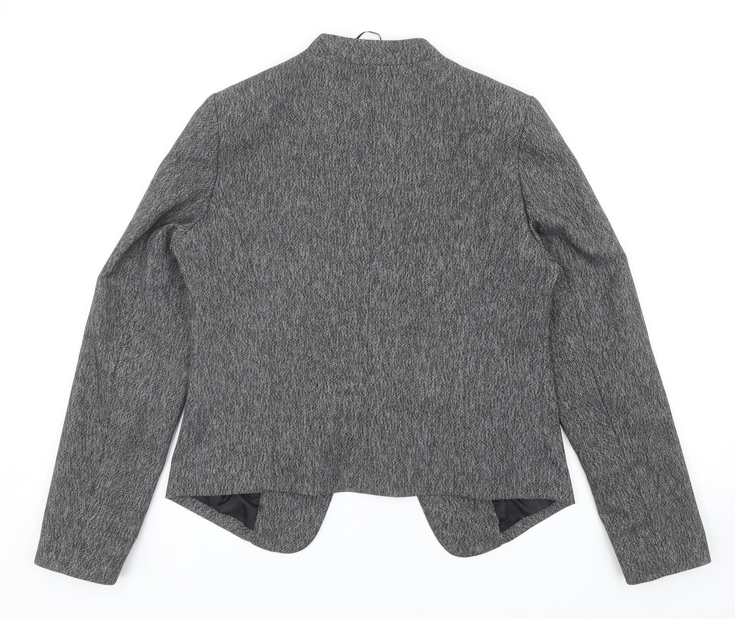 George Womens Grey Polyester Jacket Blazer Size 12