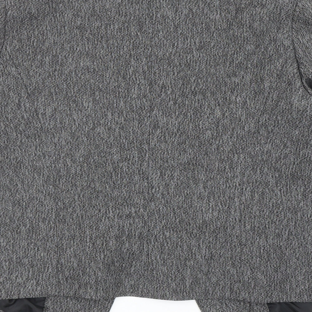 George Womens Grey Polyester Jacket Blazer Size 12