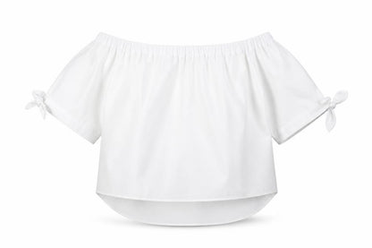 Womens UK Size 12 Peacocks White Cropped Blouse