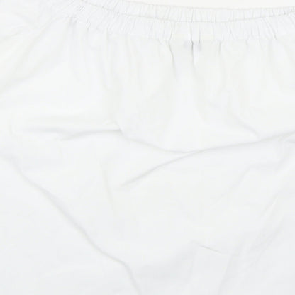 Womens UK Size 12 Peacocks White Cropped Blouse