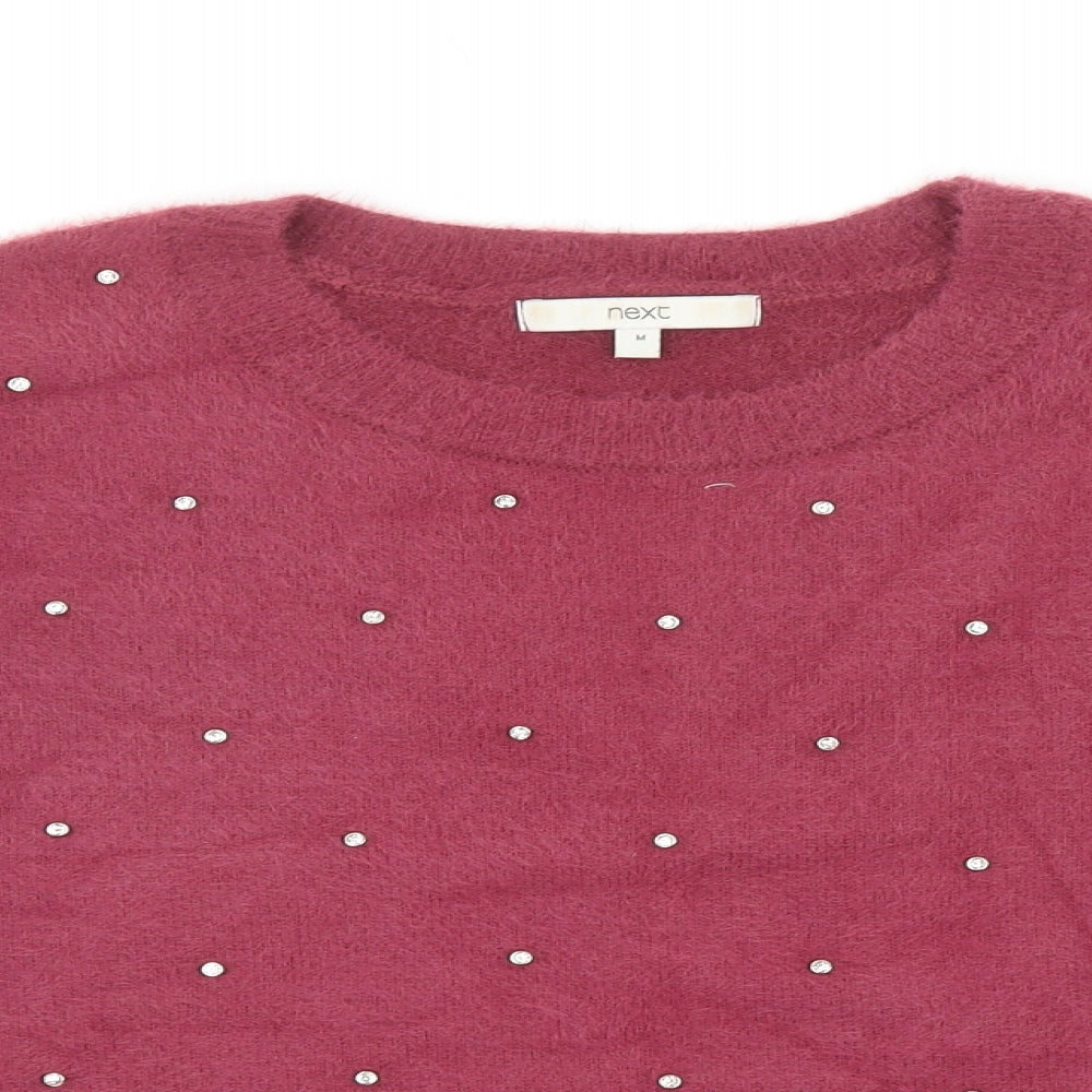 Womens UK Size 14 NEXT Red Pullover Jumper