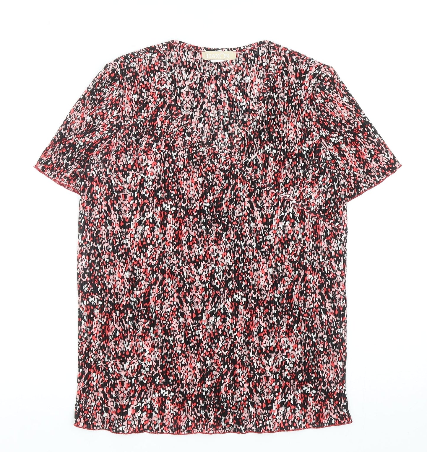Womens UK Size 12 Daxon Multicoloured Basic T-Shirt