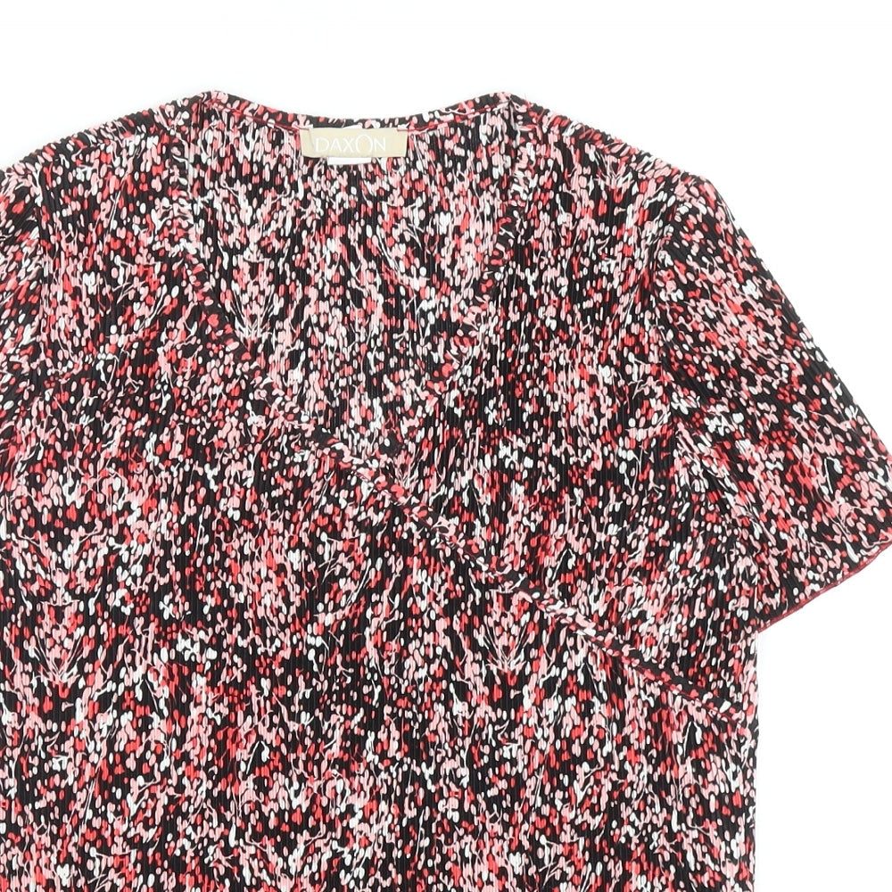 Womens UK Size 12 Daxon Multicoloured Basic T-Shirt