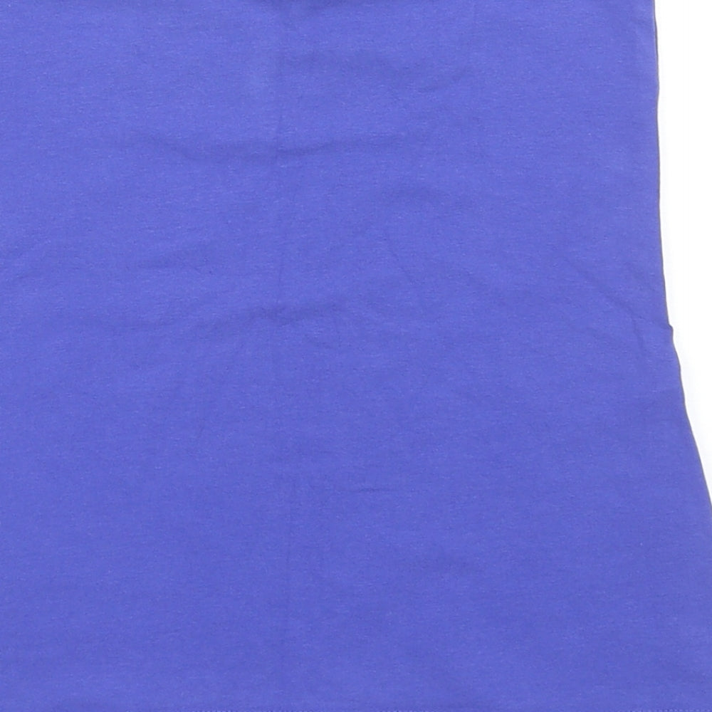 Womens UK Size S New Look Blue Basic Tank