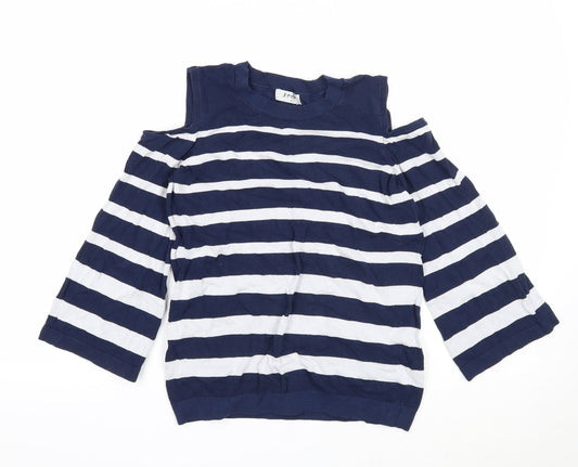 Womens UK Size 8 Soon Blue Pullover Jumper