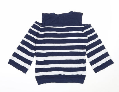 Womens UK Size 8 Soon Blue Pullover Jumper
