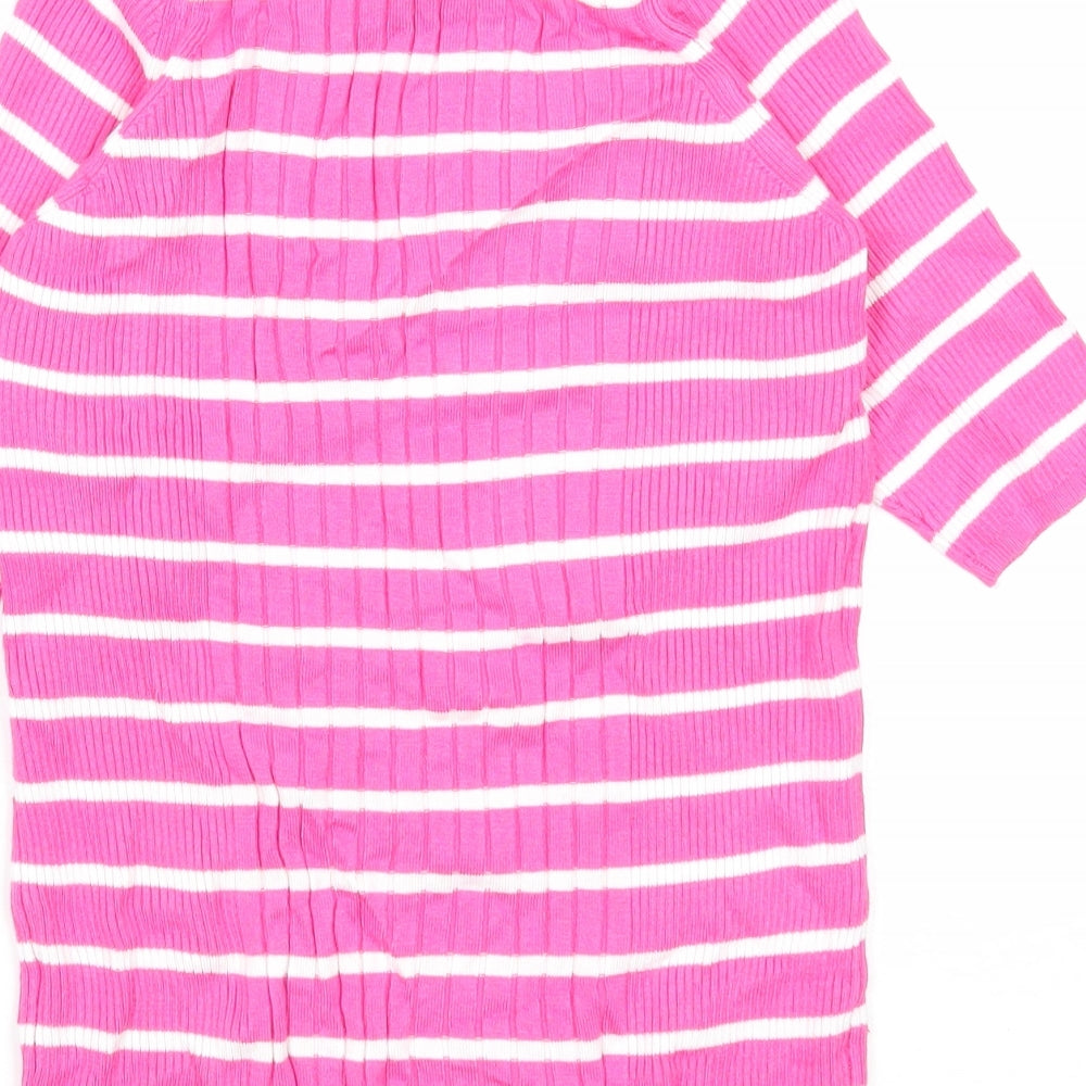 Womens UK Size S Marks and Spencer Pink Pullover Jumper
