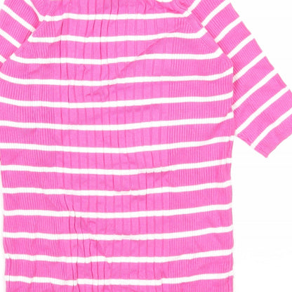 Womens UK Size S Marks and Spencer Pink Pullover Jumper