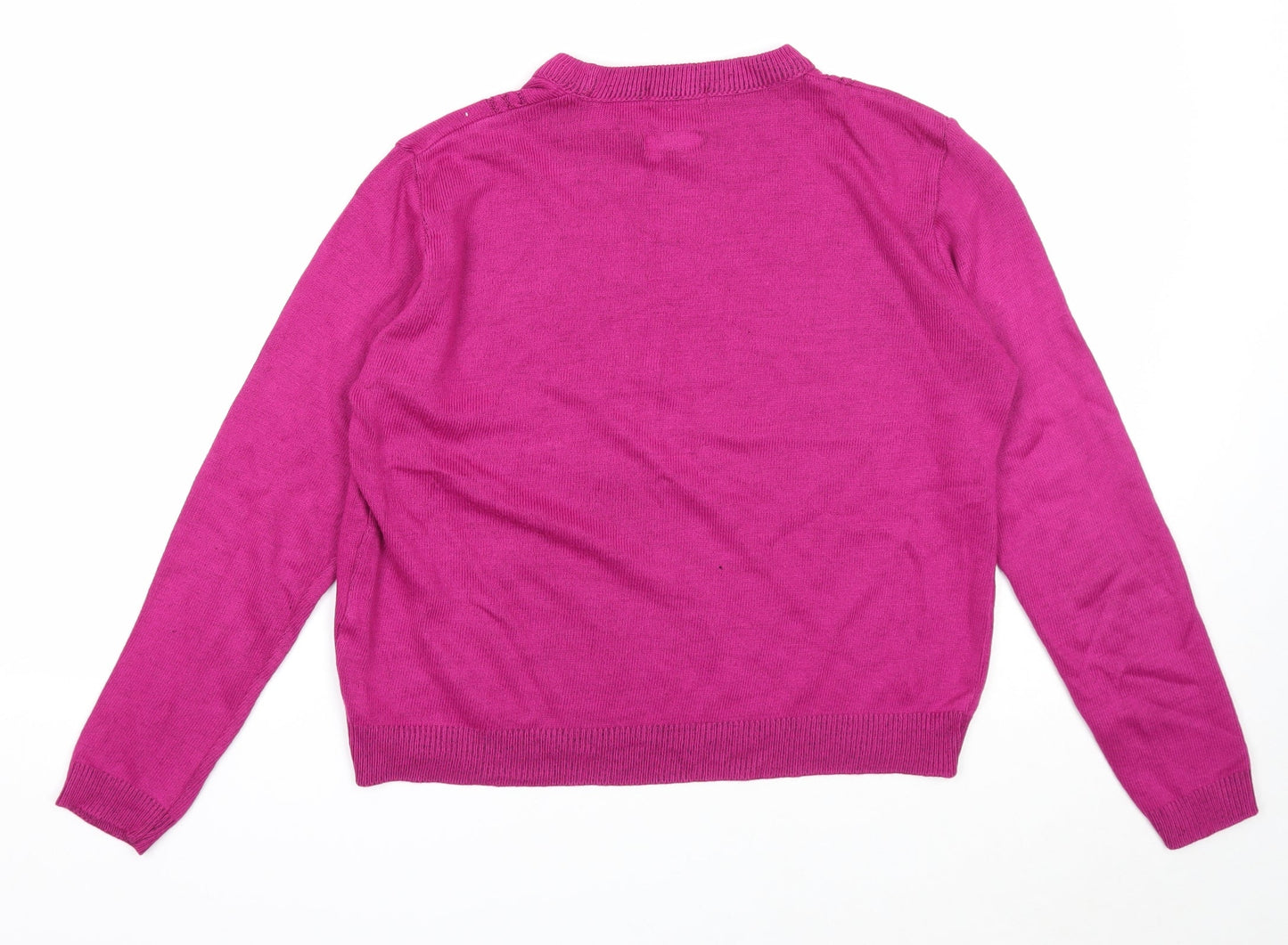 Womens UK Size M Envy Us Pink Pullover Jumper