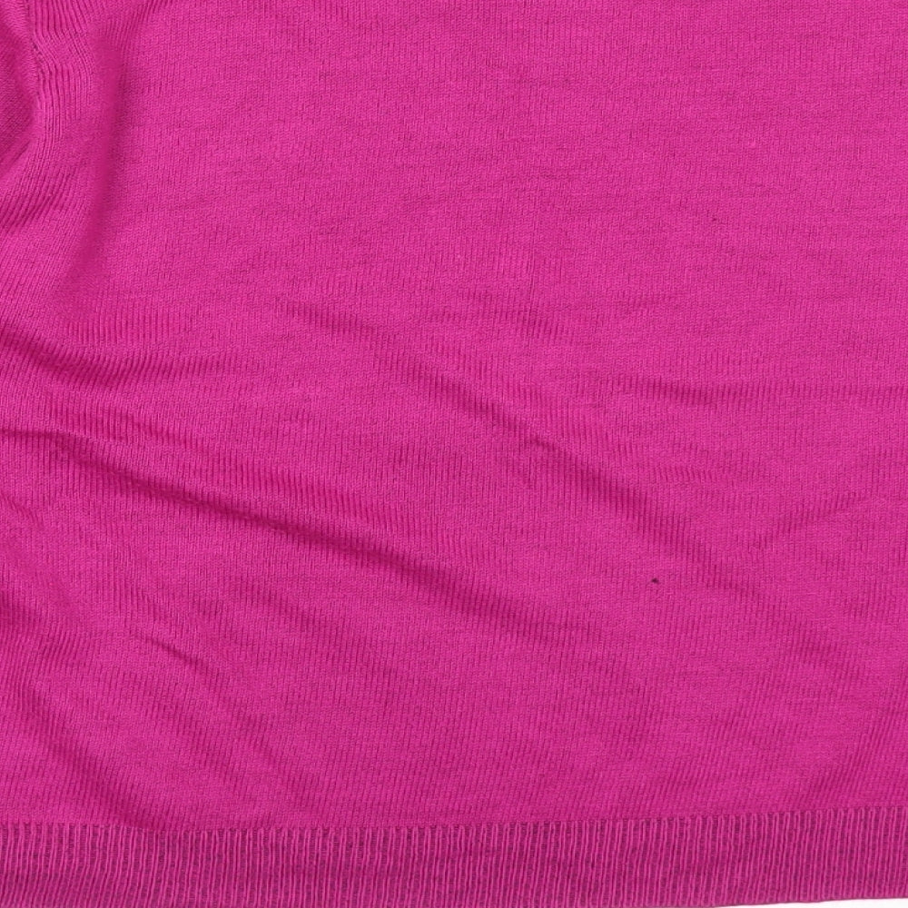 Womens UK Size M Envy Us Pink Pullover Jumper