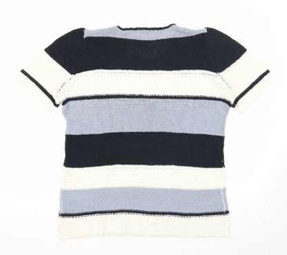 Womens UK Size 12 Slimma Multicoloured Pullover Jumper