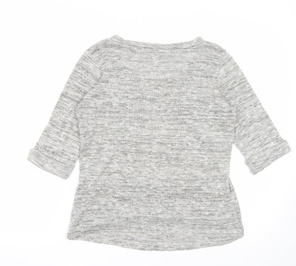 Womens UK Size 8 New Look Grey Pullover Jumper