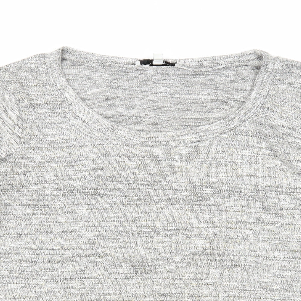 Womens UK Size 8 New Look Grey Pullover Jumper