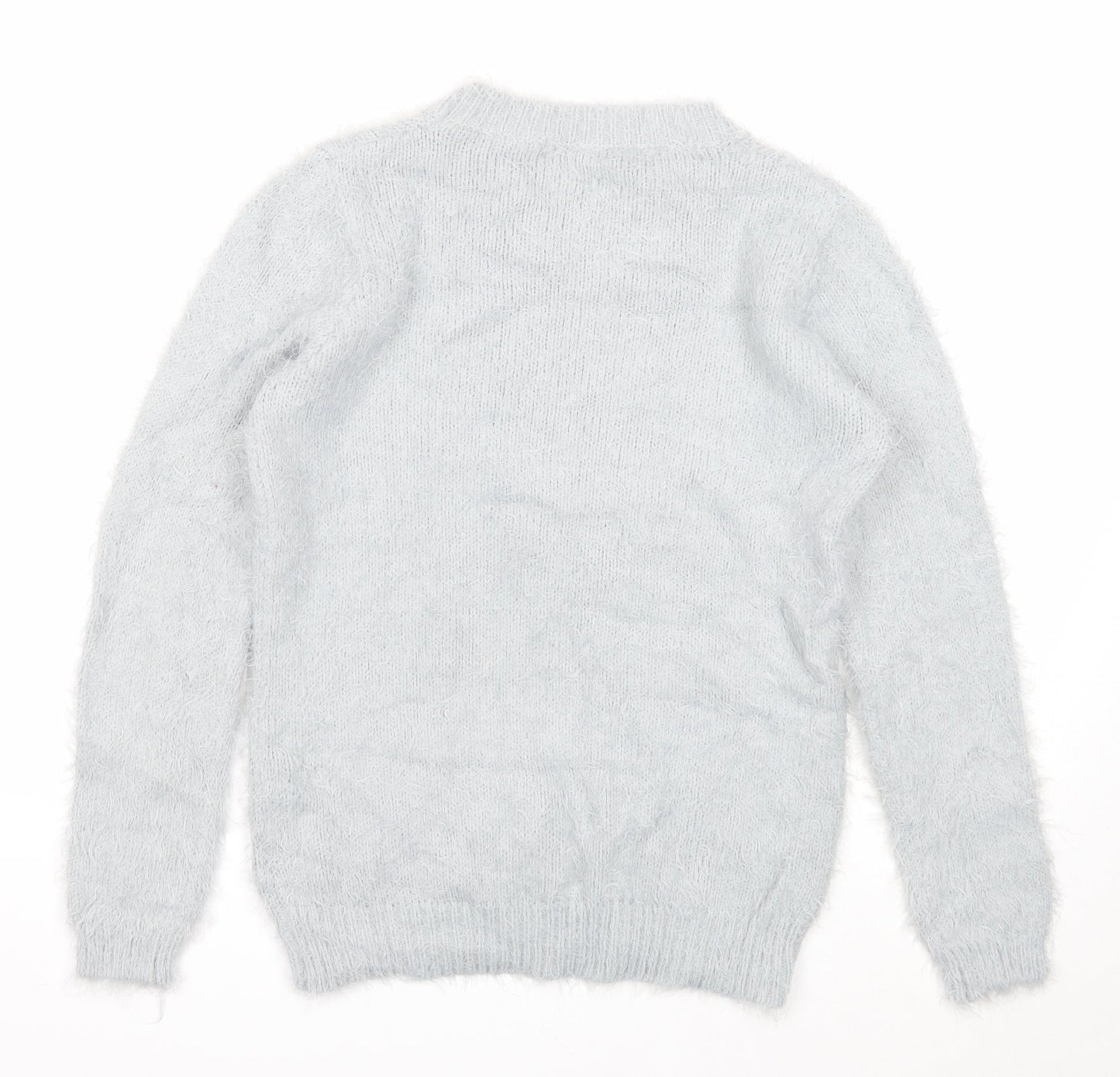 Womens UK Size M Quiz Grey Pullover Jumper
