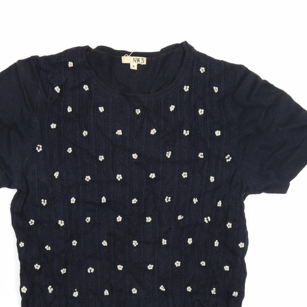 Womens UK Size 8 NW3 Black Pullover Jumper