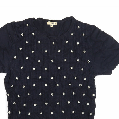 Womens UK Size 8 NW3 Black Pullover Jumper