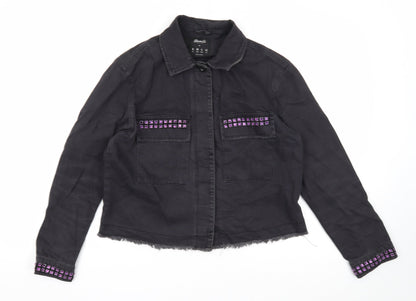 Womens UK Size 10 Denim & Co. Black Jacket