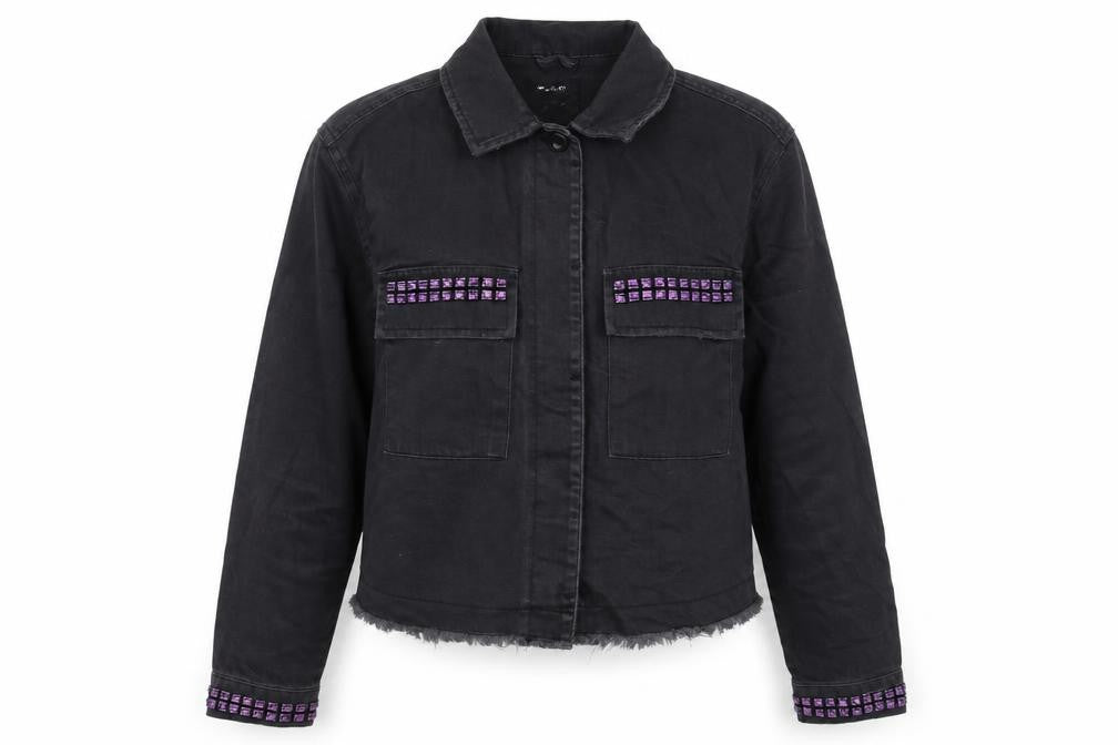 Womens UK Size 10 Denim & Co. Black Jacket