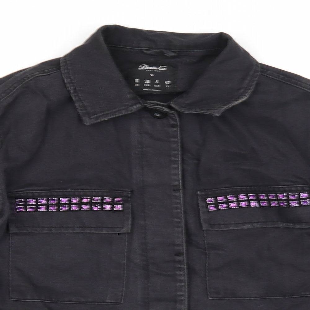 Womens UK Size 10 Denim & Co. Black Jacket