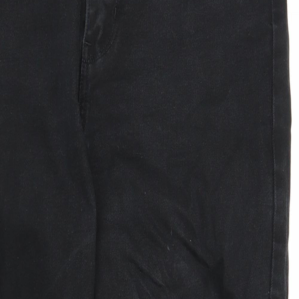 Womens UK Size 29 in Preworn Regular Fit Straight Black Jeans