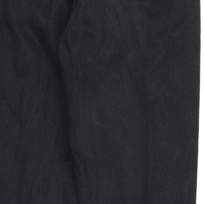 Womens UK Size 29 in Preworn Regular Fit Straight Black Jeans