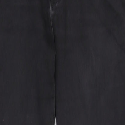 Only Womens Black Cotton Skinny Jeans Size L Regular Zip