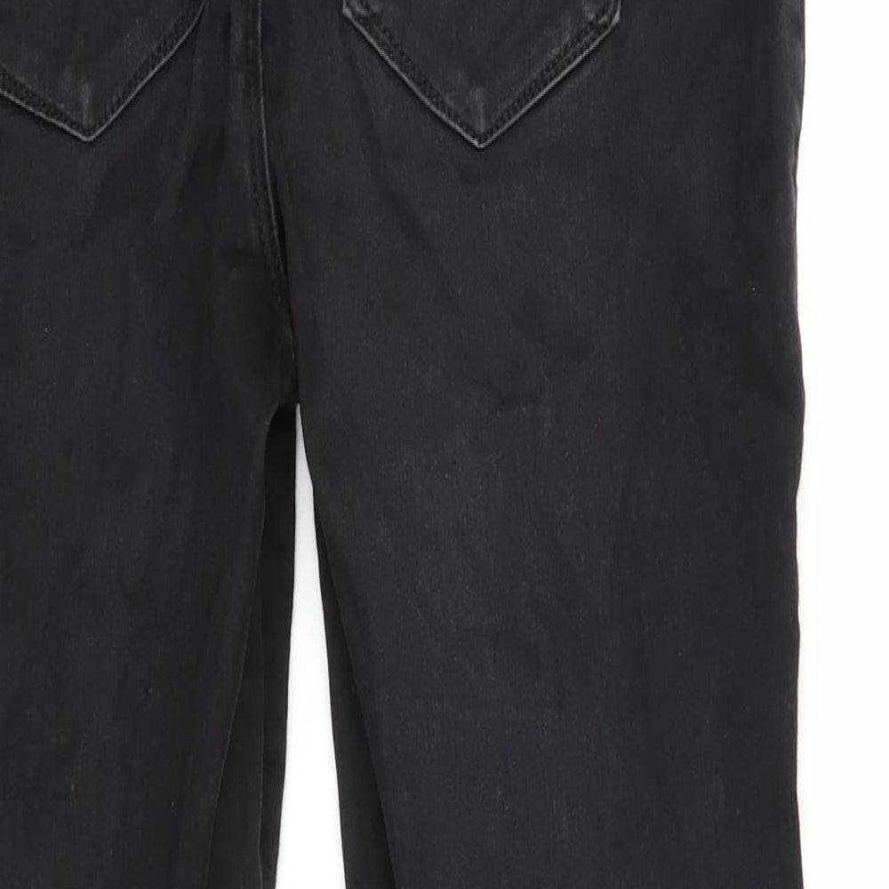 Only Womens Black Cotton Skinny Jeans Size L Regular Zip