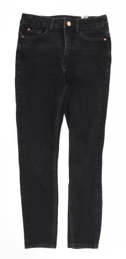 Womens UK Size 10 Marks and Spencer Regular Fit Skinny Black Jeans
